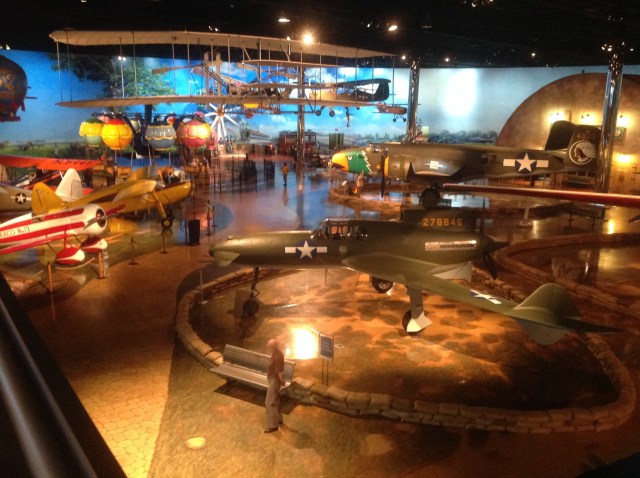 The main display area of the Air Zoo