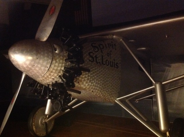 Not the original "Spirit of St Louis" (that one lives at the "Air and Space Museum" in DC); but this replica was built for the 1957 movie "Spirit of St Louis" starring Jimmy Stewart.