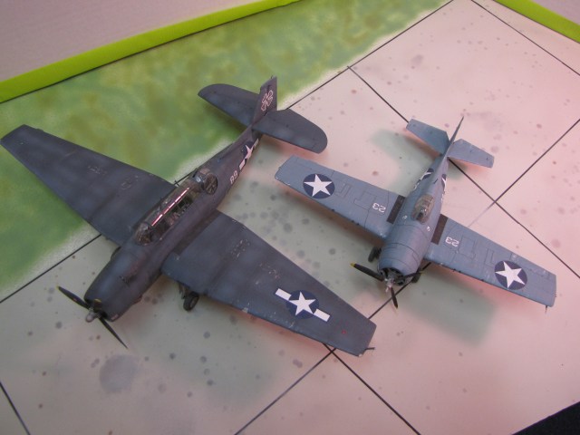 Two Grumman products.  The family resemblance is obvious.   