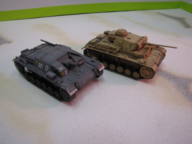 The family resemblance of the Stug III and Panzer III is apparent.   By doing away with the turret and upper structure it was possible to carry a larger, heavier gun on the same chassis. Of course, that sacrifices much of the versatility of a true tank, but leaves you with a useful, heavy gun for a variety of mobile operations.  