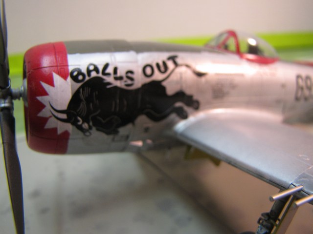 Perfect nose art and name for a big, bad Thunderbolt!