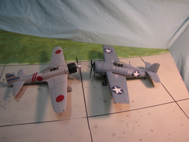 The A6M Zero outperformed the F4F-4 Wildcat in every traditional measure of fighter quality; and Japanese pilot quality was best in the world. But with good tactics US Navy pilots held their own until better types arrived.