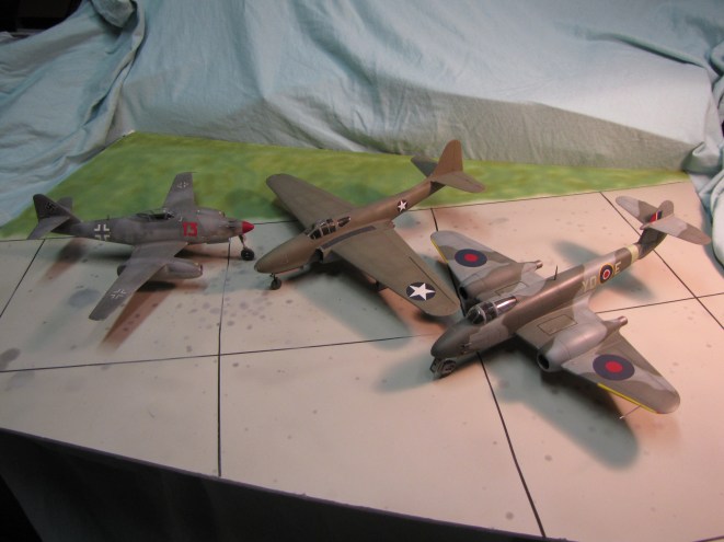 Early jet power.  The Me262 was the most aerodynamically advanced; while the Meteor was the most refined and dependable.