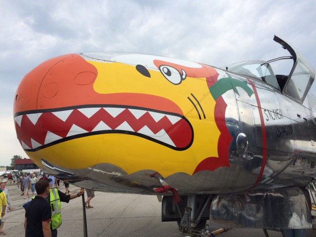 A-26 Invader nose art. Funny, I've had these decals in my stash for years and have only ever seen one wartime photo of this plane. Now its on a warbird!